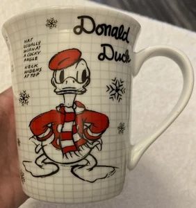 Tazza da caffè Disney natalizia libro di schizzi Paperino tazza in ceramica - Foto 1 di 5
