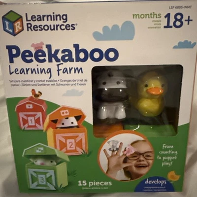 Learning Resources Peekaboo Learning Farm-15 Pieces - Image 1 of 4