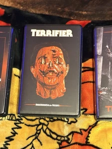 TERRIFIER VHS OFFICIAL 2018 LIMITED October Variant RELEASE CLAMSHELL CASE - Picture 1 of 2