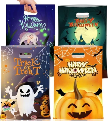 Bolsas de regalos de Halloween con asas 50 piezas - Happy Orange  Foto 1 de 4