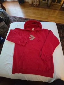Savier Vintage Mens Medium Red Pullover Hoodie NEW - Picture 1 of 3