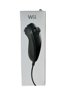 Original Nintendo Wii Nunchuk Controller / Remote Black CIB - Picture 1 of 9