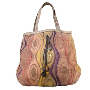R&Y AUGOUSTI x Albert Rocks Mixed Leather Shoulder Bag Mod Boho Art Deco *RAR - Bild 1 von 7