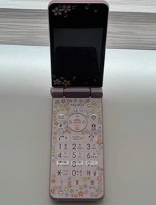 Sharp AQUOS Keitai Pink SH-N01 Android Flip Phone Unlocked 601SH Used - Afbeelding 1 van 5