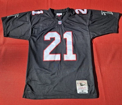 Camiseta negra Mitchell & Ness NFL Deion Sanders Atlanta Falcons #21 1992 40M Foto 1 de 4