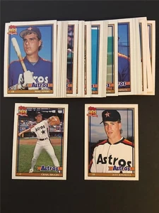 Juego del equipo Topps Houston Astros 1991 con 31 cartas intercambiadas Jeff Bagwell RC - Imagen 1 de 1
