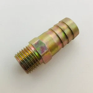 Manguera de púas de identificación de 3/8"" NPT macho a 1/2"" calentador tubería aceite combustible gas - Imagen 1 de 3