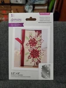 Crafters Companion Create A Card Die Delightful Poinsettias - Imagen 1 de 1
