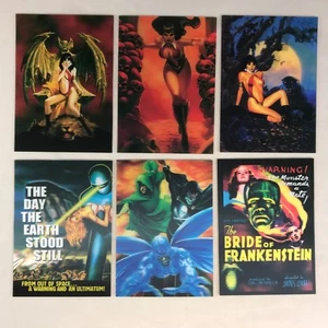 PROMO CARD SET: BREYGENT SDCC LENTICULAR w/ VAMPIRELLA & MOVIE POSTERS (6 total) - Picture 1 of 3