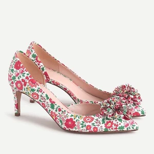 Zapatos de salón J Crew Nuevo con etiquetas $248 Colette D'Orsay en libertad estampados hechos en Italia | Talla 9 - Imagen 1 de 3