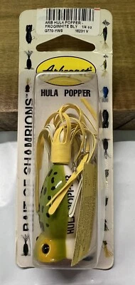 "Popper Arbogast Hula Popper 1,5"" Topwater - Rana/Vientre Blanco - 1/4 oz" Foto 1 de 2