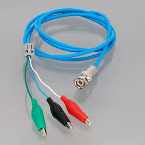Cable de doble blindaje TRB triaxal de 3 ranuras enchufe a clip de cocodrilo 1 ~ 9 pies para Keithley - Imagen 1 de 5