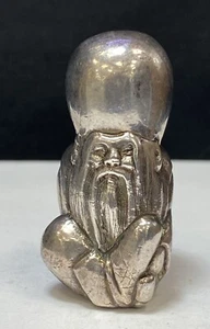 .925 Sterling Silver Collectable Decorative Chinese Tibet Carved Figurine. - Picture 1 of 11