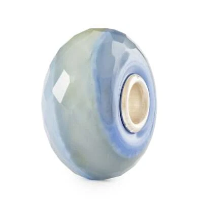 TROLLBEADS Glasbead Wasserstein Gelassenheit 925 Sterlingsilber TGLBE-30160 - Bild 1 von 3