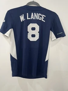 New York Yankees Baseball Jersey Majestic Coolbase Blue & White Size Youth M - Picture 1 of 7