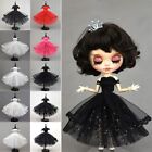 Mini Black Princess Dress Black Dotted Doll Clothes Exquisite Doll Dress  Dolls