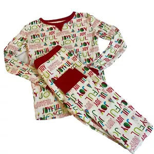 NWT Wondershop at Target Unisex Boys Girls Red Joyful Christmas Sleepwear Sz 12 - Picture 1 of 9