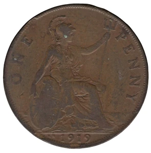 1919 KN George V One Penny Key Date - Picture 1 of 2