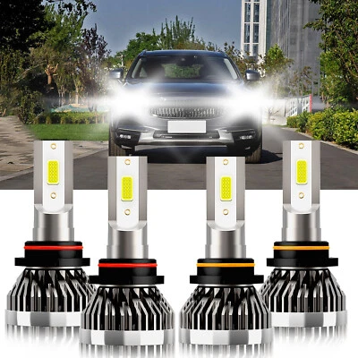 Kit de faros LED para Volvo V90 1997-1998 combo bombilla haz alto y bajo 6000K blanco Foto 1 de 4