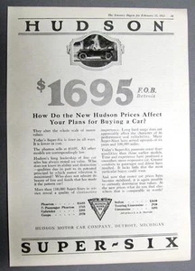 Original 8 x 12 1922 Hudson Car Line Ad Choose from one of 7 Styles - Picture 1 of 1