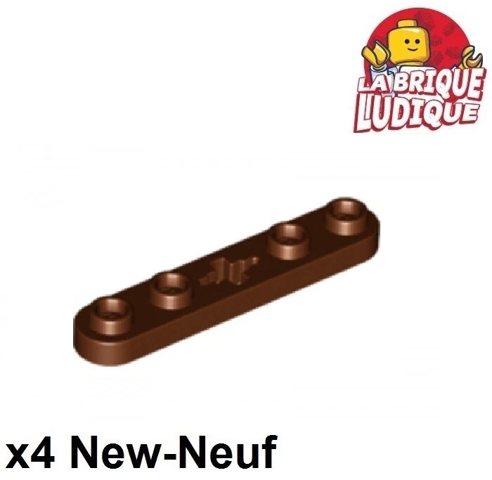 LEGO Technic 4x Flach Platte 1x5 Axle Hole Brown/Reddish Brown 32124 Neu - Bild 1 von 1