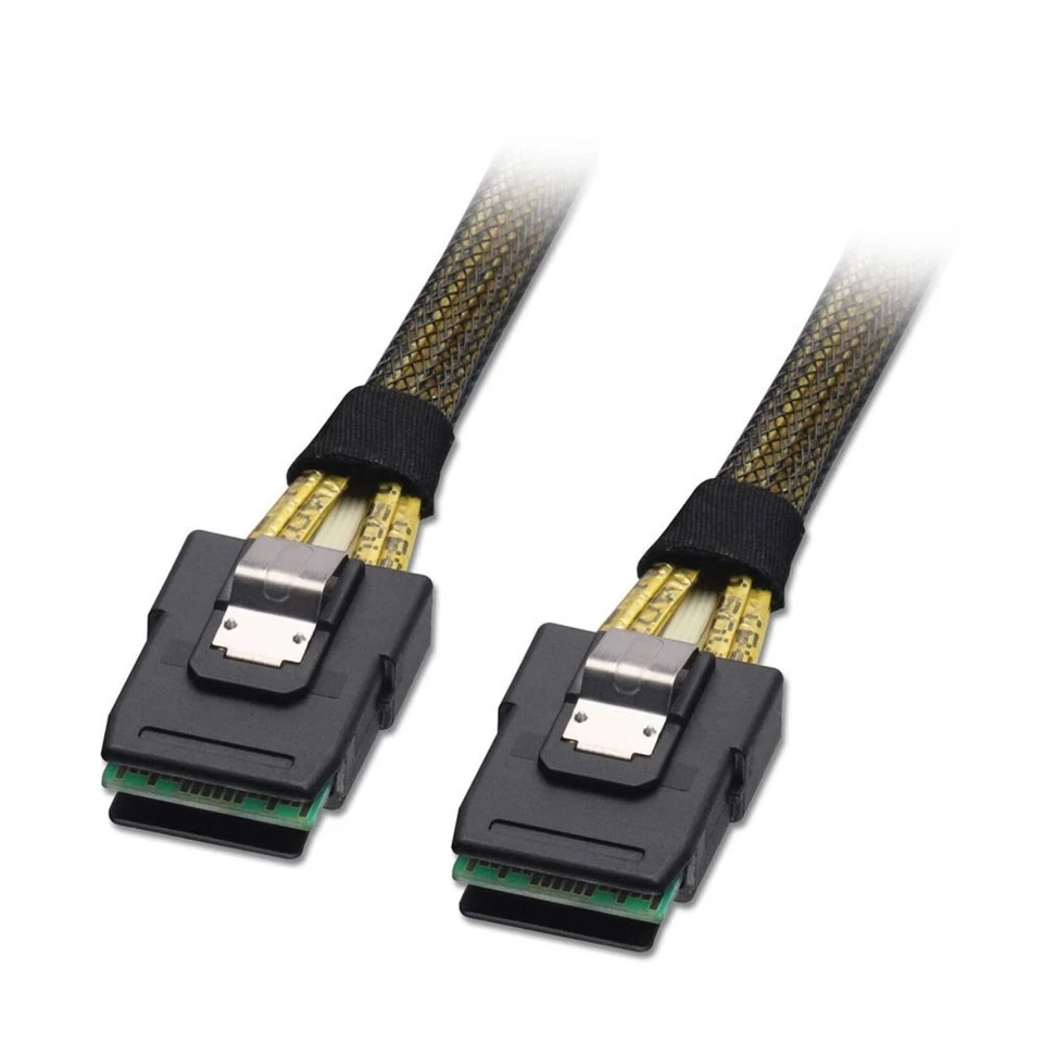Lindy 1m Internal Mini SAS SFF-8087 to Mini SAS SFF-8087 Cable Braided 33496 - Image 1 of 1