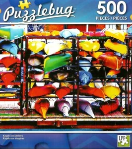 Puzzle 500pz Kayak su Scaffali 18,25"X11" NUOVO Puzzlebug #TY88 - Foto 1 di 1