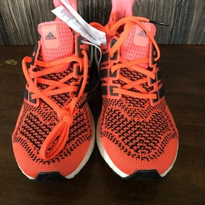 Adidas Ultra Boost 1.0 Solar Red Men Size 7.5 Running Sneaker Shoes Neon FU6648 - Picture 1 of 7
