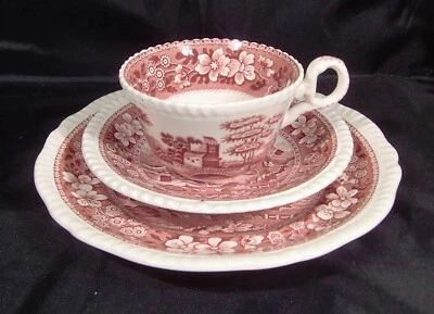 SPODE Tower red - 1 Kaffeegedeck  Pink Tower - Bild 1 von 4