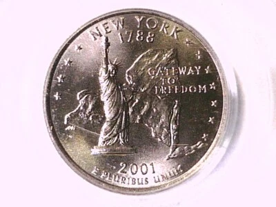 2001 D Washington State Quarter PCGS MS 64 New York 2854005 - Image 1 of 3