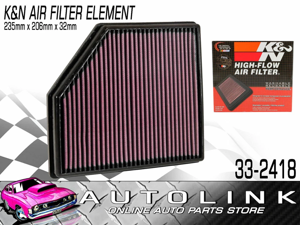 ELEMENTO FILTRO AIRE K&N PARA VOLVO S80, V70, S60, XC70 y XC60 2008-2013 #33-2418 Foto 1 de 4