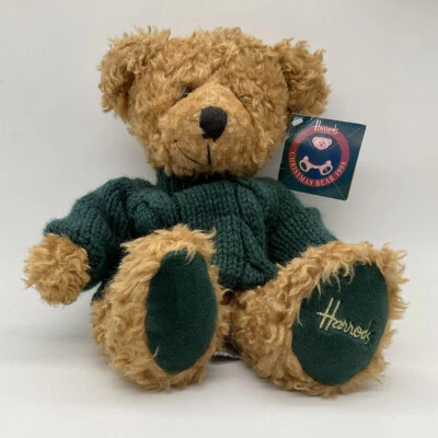 HARRODS - PUPPET PLUSH TEDDY BEAR  TOY - HAMISH - CHRISTMAS  1998 - WITH TAGS - Image 1 of 4