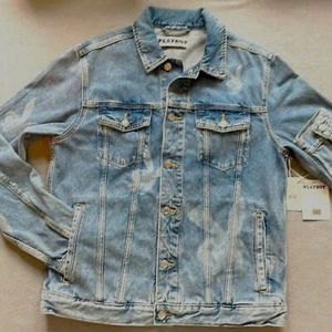 Playboy Denim PacSun Trucker Jacket Classic Fit Bunny Mens size Medium - Picture 1 of 15