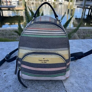 KATE SPADE Multi Color Backpack Mini Leather Pre-loved - Picture 1 of 7