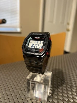 Skmei 2390 Dark Gray Clear / Red Watch & Protective Travel Case - Image 1 of 4