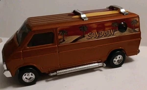 VTG 1970s ERTL Dodge Custom Street Van Bubble Window Metal SandVan Surfing USA - Picture 1 of 15