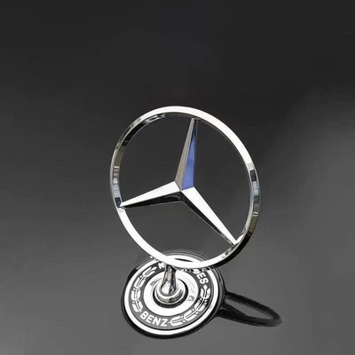 For Mercedes-Benz Front Hood Star Emblem C230 C280 CLK320 E300/400/500 S430 NEW - Image 1 of 4