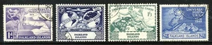 FALKLAND ISLANDS KG VI 1949 U.P.U. 75th Anniversary Set SG 168 to SG 171 VFU - Picture 1 of 2