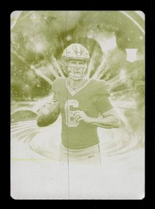 TYLER SHOUGH 2025 PANINI ORIGINS FOOTBALL #117 YELLOW PRINTING PLATE 1/1 - Picture 1 of 2