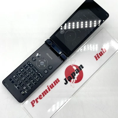 SHARP SH-02L AQUOS KEITAI 2 JAPAN ANDROID FLIP PHONE BLAK UNLOCKED - Image 1 of 4