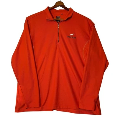 Top para hombre Sanibel Island Golf Club naranja 1/4 cremallera página y lanzadera talla XL Foto 1 de 4