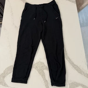 Felpa Nike Bottone Snap Coulisse Elastica Vita Jogger Uomo Large Nera - Foto 1 di 9