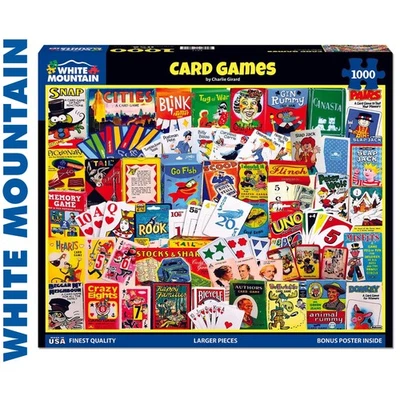 WHITE MOUNTAIN PUZZLES KARTENSPIELE 1000 TEILE SUPER DELUXE PUZZLE WHITE MOUNTAIN 2017pz