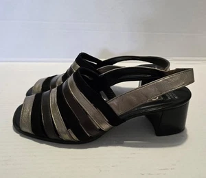 Ladies Gabor Fashion Peep toe Leather Sandals - UK 7.5 - Picture 1 of 8