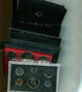 1972- - 1985 S UNITED STATES PROOF SET LOT OF 8 DIFFERENT NO BOXES 3472T - Picture 1 of 1