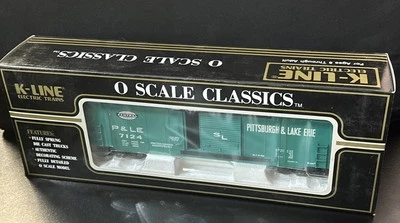 K-Line #K764-4091 Pittsburgh & Lake Erie, O scale classic boxcar #7124, LN (14G) - Image 1 of 4