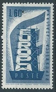 1956 ITALIEN EUROPA 60 LIRE POSTFRISCH ** - RR13013-3 - Bild 1 von 1