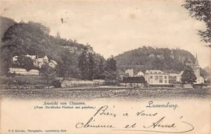 Luxembourg - CLAUSEN - Ansicht vom Nordbahn-Viaduct aus gesehen - Ed. P. C. Scho - Bild 1 von 2
