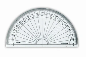 Halbkreis-Winkelmesser Mit Skala Ø 13 Cm - Picture 1 of 1