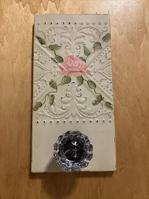 Pomo de puerta gancho de pared - rosa pintado - 10x5,25 pulgadas Foto 1 de 4